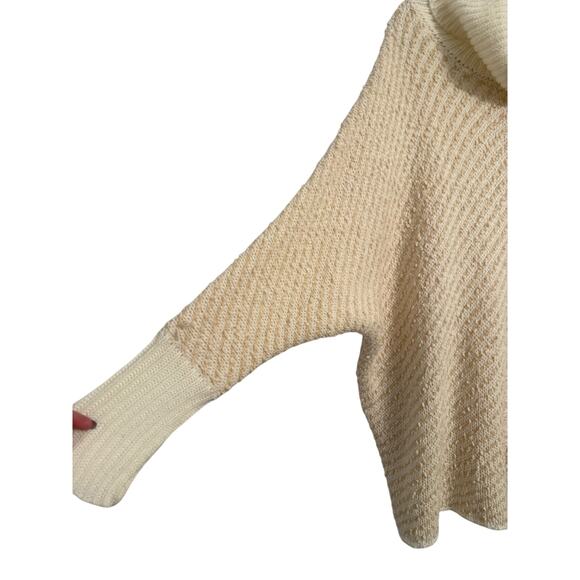 Moon & Madison NWT Women's M Boho Chic Popcorn Stripe Dolman Cowl Neck Sweater - Picture 4 of 8